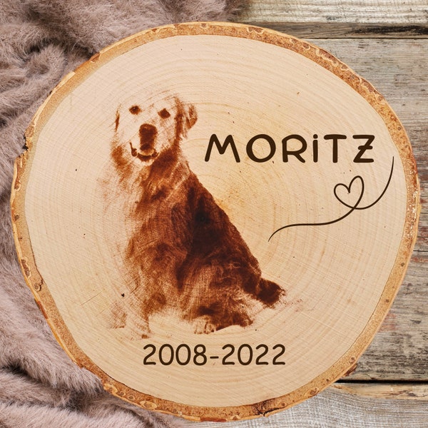 Gedenktafel Haustier | Grabschmuck Tierfriedhof | Alternative Grabstein für Tiere | Erinnerung Tod Hund | Andenken Haustier |Trauer Tier