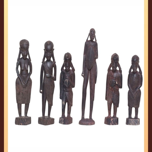 Skulpturen African Ebony Sculptures: African artisans, particularly from West and Central Africa,