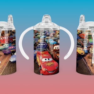 Cars boy sippy cup, Cars digital design, PNG sublimation, 12oz Straight Sided Kids Sippy Cup, Digital File, Sippy Cup Sublimation