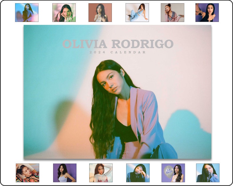 Olivia Rodrigo 2024 Calendar Celebrity Calendar 2024 Wall Etsy Australia