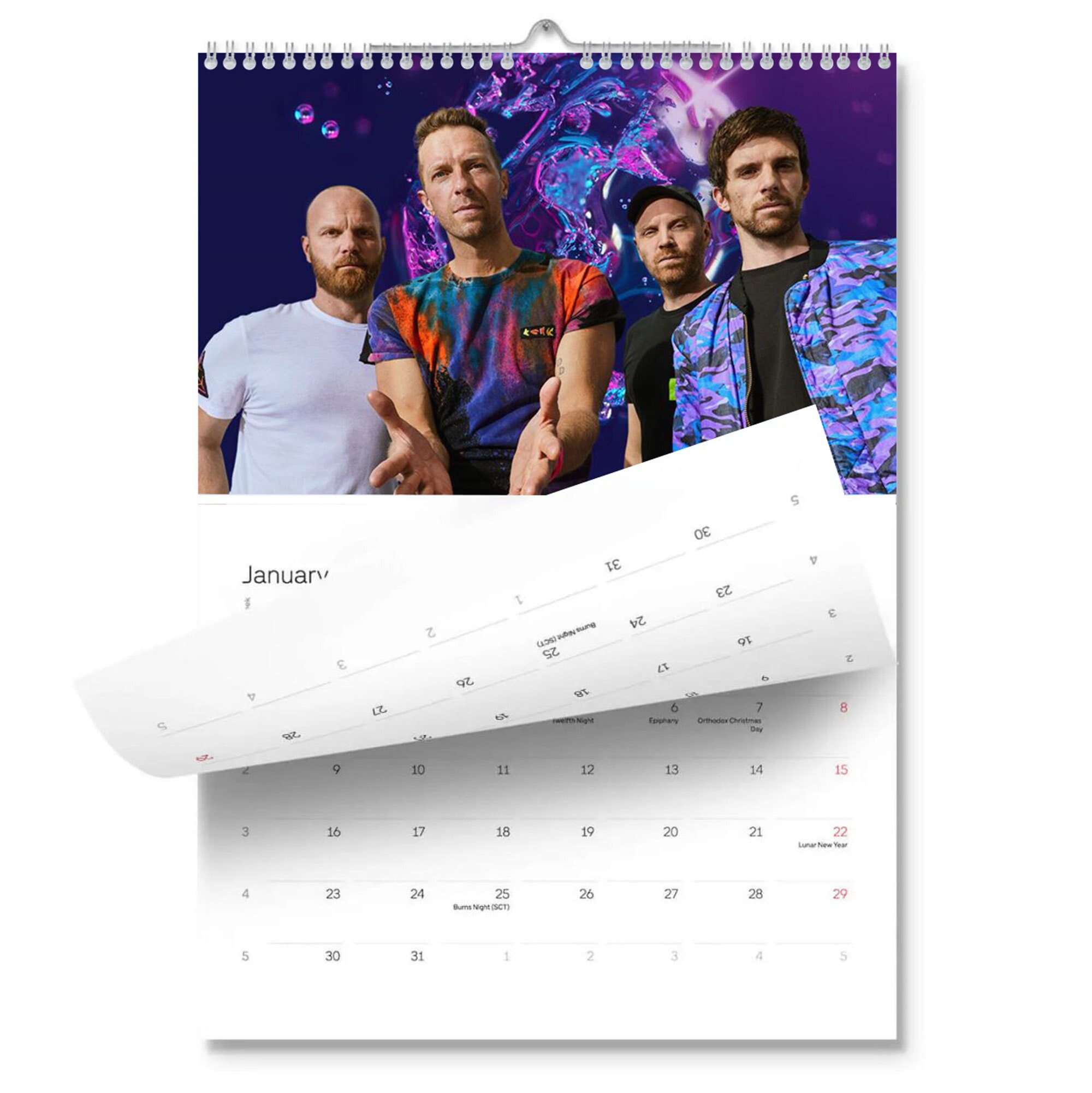 Coldplay 2024 Calendar Celebrity Calendar 2024 Wall Etsy