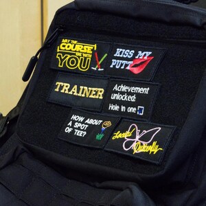 3 x Embroidered Hook and loop Patches | For Jackets, Backpacks, Hats | Durable, Stylish & Easy to Attach!