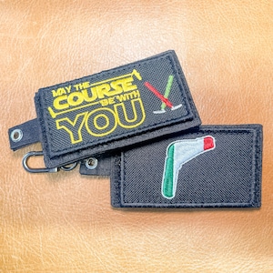 Dubbelzijdige patchtag | Klittenband display-sleutelhanger | Accessoire waterdichte canvas tas