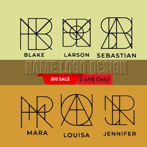 Nome do logotipo / Nome do logotipo personalizado / Nome do logotipo da tatuagem / Nome do logotipo do TikTok / Nome da tatuagem / Logotipo minimalista / Nome do logotipo personalizado / Logotipo geométrico