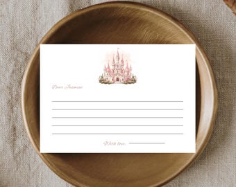 Princess Time Capsule Card Template: Fairytale Birthday Keepsake (Digital Download)