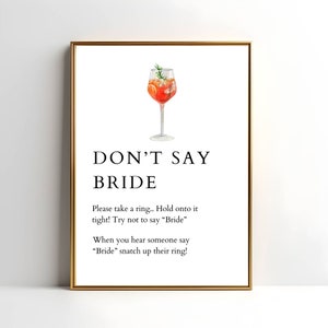 Aperol Spritz Brautdusche Schilder Vorlage Printable Love at First Spritz Beschilderung Brautdusche Dekorationen 10 vorgefertigte Schilder-Vorlage
