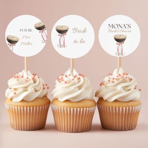 Espresso Martini Cupcake Topper Template: Love is Brewing Bridal Shower (Digital Download)