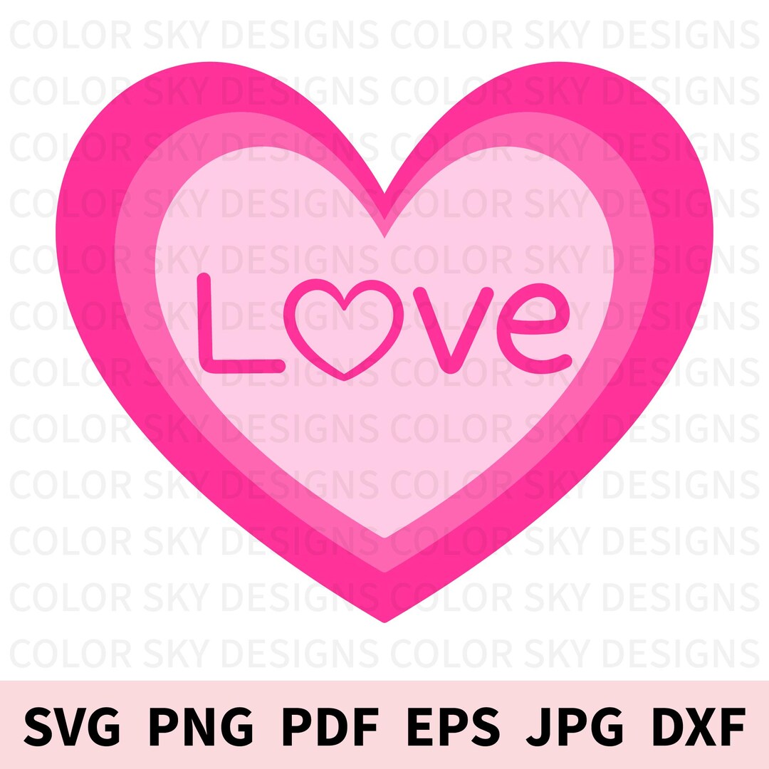 Heart SVG | Valentine SVG | Love PNG | Cut File for Cricut & Silhouette ...