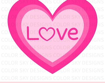 Heart SVG | Valentine SVG | Love PNG | Cut file for Cricut & Silhouette | Instant Download