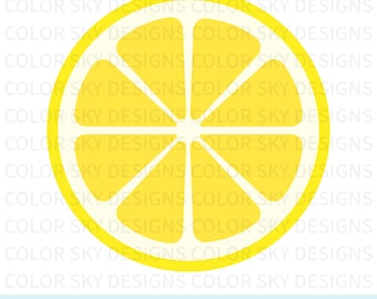 Lemon Slice SVG Cut File for Cricut & Silhouette | Digital Download