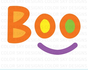Halloween Boo SVG Cut File for Cricut & Silhouette | Digital Download