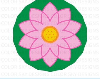 Lotus Flower SVG Cut File for Cricut & Silhouette | Digital Download