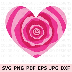 Heart SVG Cut File: Love Valentine Design (Digital Download, Cricut & Silhouette Compatible)