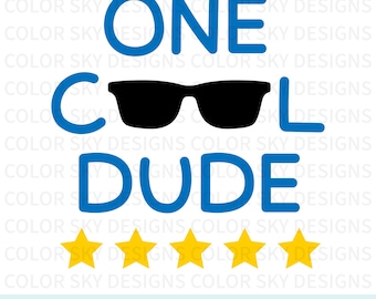 One Dude SVG, Cricut & Silhouette Cut File (Digital Download)