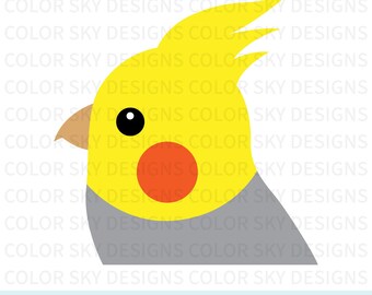 Cockatiel Bird SVG: Parrot Cut File for Cricut & Silhouette (Digital Download)