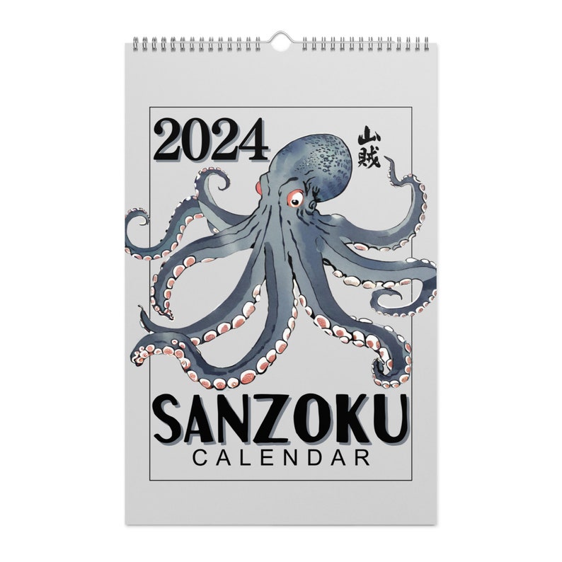 2024 SANZOKU Edo Rebellion Wall Calendar Etsy