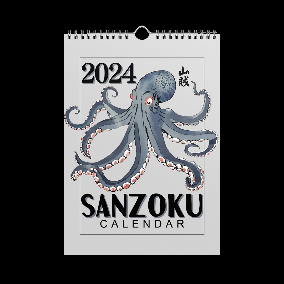 2024 SANZOKU Edo Rebellion Wall Calendar Etsy
