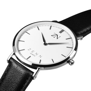 ZENN Classique Silver Black Strap zdjęcie 2