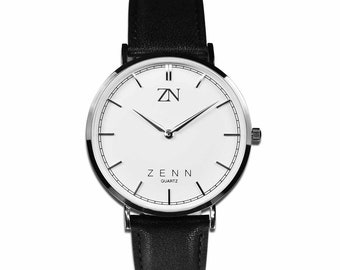 ZENN Classique Silver Black Strap