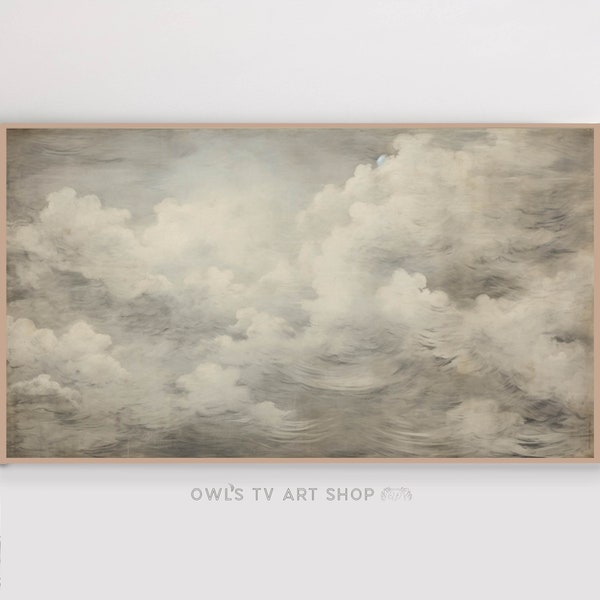 Samsung Frame TV Art Cloud Painting | Country Farmhouse Decor | DIGITAL TV Download