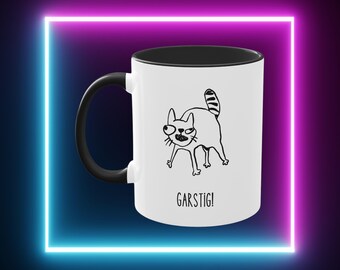 Office Mug - Grumpy Cat Design | Small Gift for Cat Lovers and Colleagues | 330 ml Coffee Mug