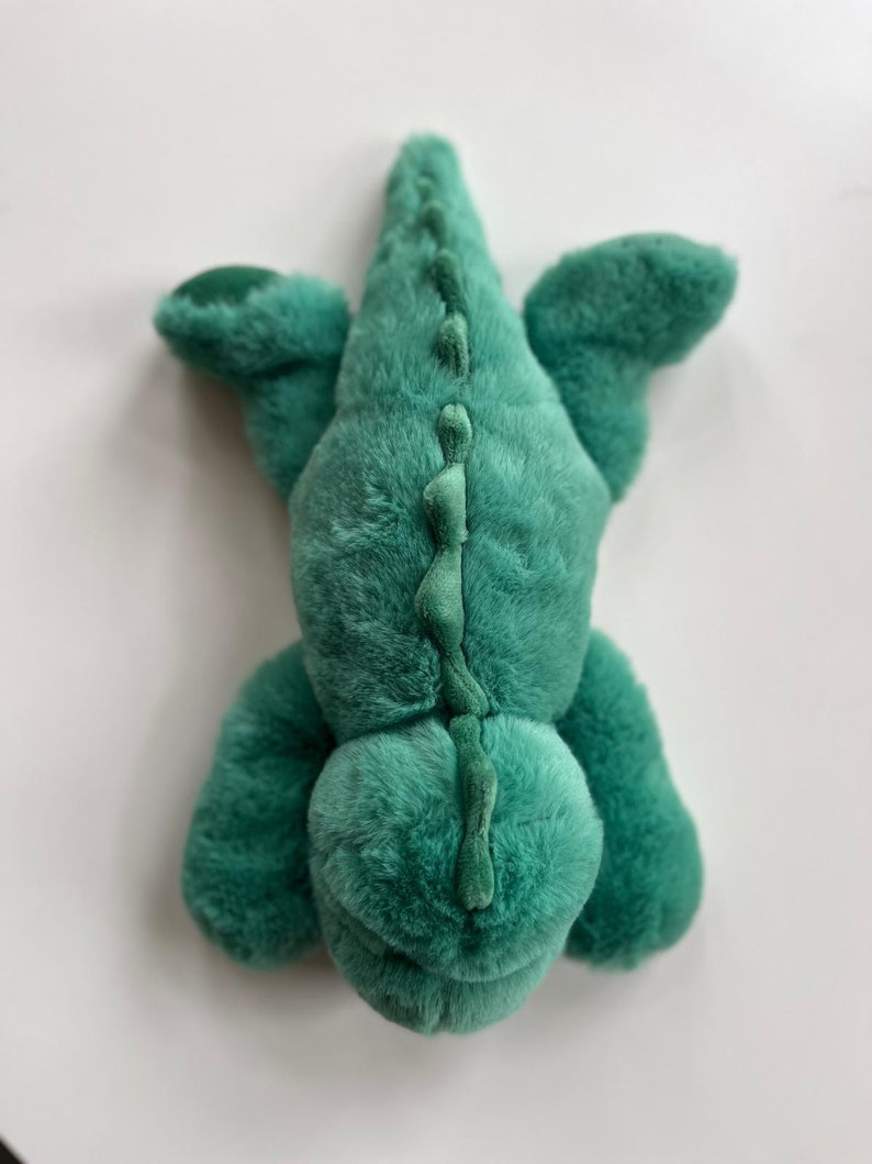 Niedlicher Plüsch Dino, weiches und flauschiges Stofftier, süßes Kuscheltier, besondere Geschenke, Geschenk zur Geburt, 34cm Dino Plüschtier Bild 6