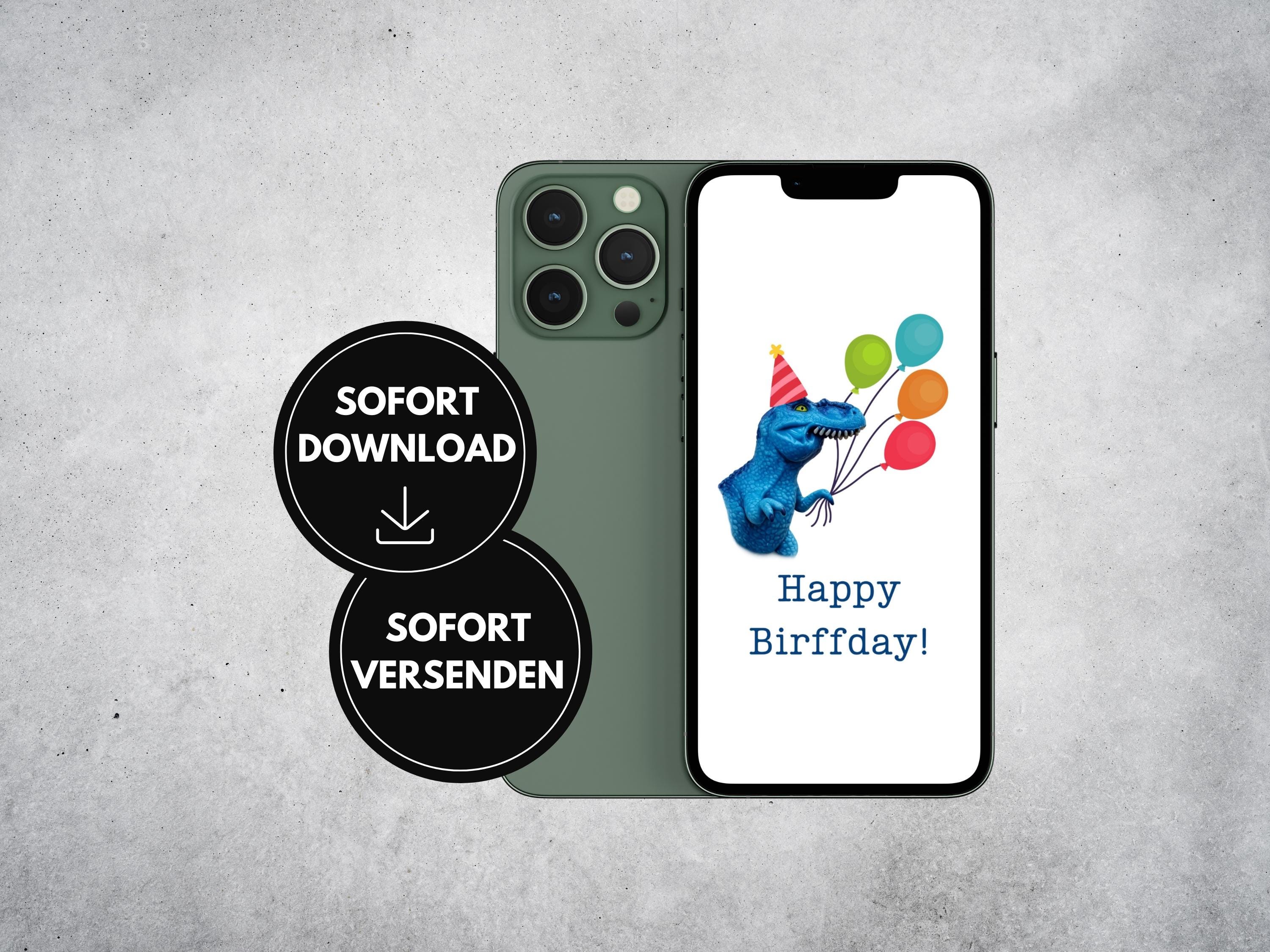 Digitale Geburtstagskarte fürs Handy