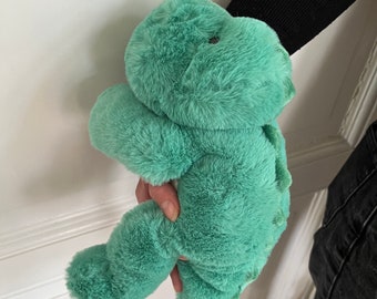 Niedlicher Plüsch Dino, weiches und flauschiges Stofftier, süßes Kuscheltier, besondere Geschenke, Geschenk zur Geburt, 34cm Dino Plüschtier