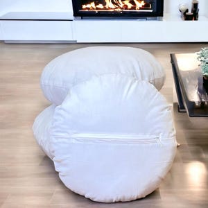 Round Cotton Pillow with Washable Insert with Zipper,Cozy Minimal and Practical Decorative Pillow Insert,10-12-14-16-18-20&quot; Diameter Inserts