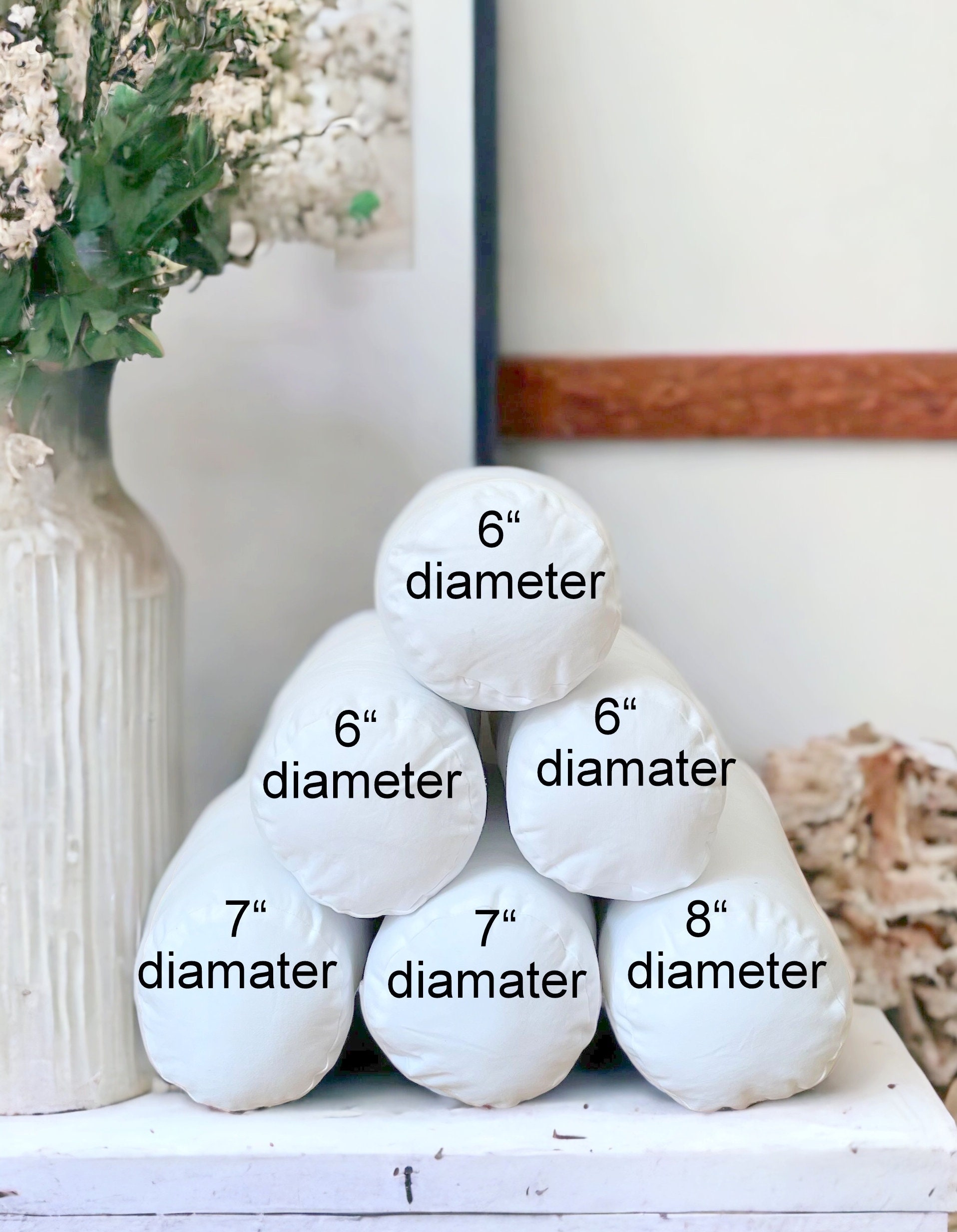 Cotton Bolster Pillow Insert,decorative Pillow Insert,6 Insert,7 Insert