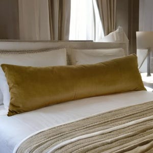 Elegant Olive Green Velvet Extra Long Lumbar Pillow Cover,Throw Pillows,Stylish Bedroom Décor,Housewarming gift,Interior Design,Cushion Case