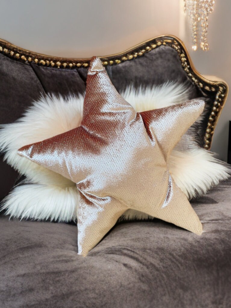 Gold Star Pillow Etsy UK
