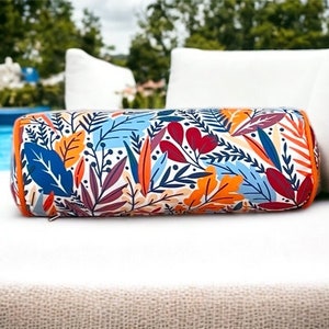 Funda de almohada exterior con estampado floral bohemio único
