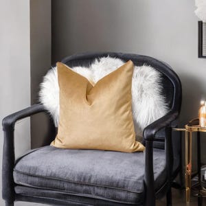 Luxurious Washable Gold Velvet Decorative Pillow Cover,Velvet Throw Pillows,Minimalist Home decor,Housewarming Gift Cushion,Interior Design