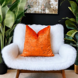 Stilvolle Boho Orange Samt dekorative Kissenbezug-Housewarming Geschenk-Innendesign-Minimalist Wohnkultur-Eleganter Kissenbezug-Wurfkissen