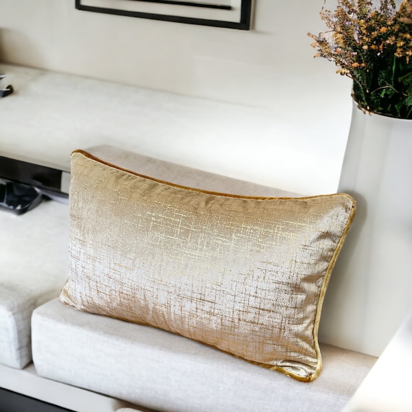 Gold Pillow Case Etsy