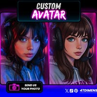 Model of Cute Girl Pngtuber / Kawaii Avatar Ready for Twitch ...