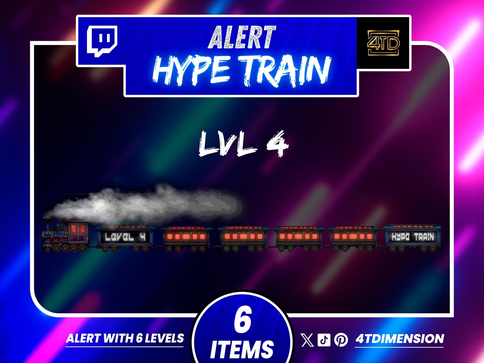 Twitch Alerts, Animated Hype Train Alerts, Animated Twitch Alerts ...