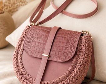 Apple Tote Bag | Granny Square Bag | Crochet Apple Keychain | Bag