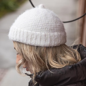 Modello per berretto all'uncinetto/PDF facile per principianti + tutorial video passo passo in inglese/Modello per berretto invernale fai da te all'uncinetto, download immediato in PDF