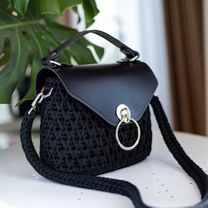 Crochet Bag Pattern, Monique Crossbody Bag, Honeycombs Stitch Handbag, DIY Bag PDF And Video Tutorial, Crochet Purse Pattern in English