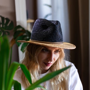 Crochet Pattern, Fedora Crochet Sun Hat Video Tutorial Step-by-Step, PDF instructions for 3 head sizes
