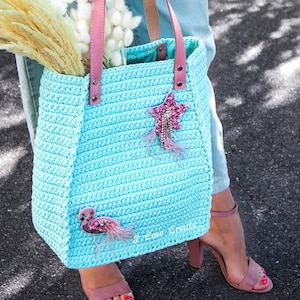 Crochet Tote Bag Pattern, Amelie Bag Video Tutorial, Tshirt Yarn Bag Pattern, DIY Tote Bag Crochet Pattern PDF, Cute and Stylish Bag Pattern