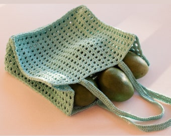 Crochet Bag Pattern, Easy-to-Follow Crochet Bag Video Tutorial, Fruit Market Bag Crochet Pattern, DIY Crochet Net Bag, Crochet Bag Tutorial