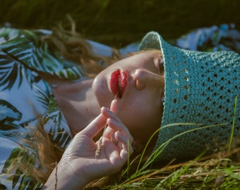Raffia Straw Crochet Sun Hat Pattern, English Video Tutorial  And PDF Pattern