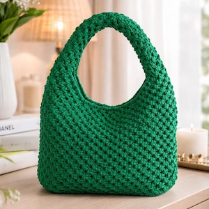 Handledning för bohemisk makramé-lubbväska | Mönster för DIY-knutväska | Steg-för-steg-videoguide på engelska | Handgjord makraméväska