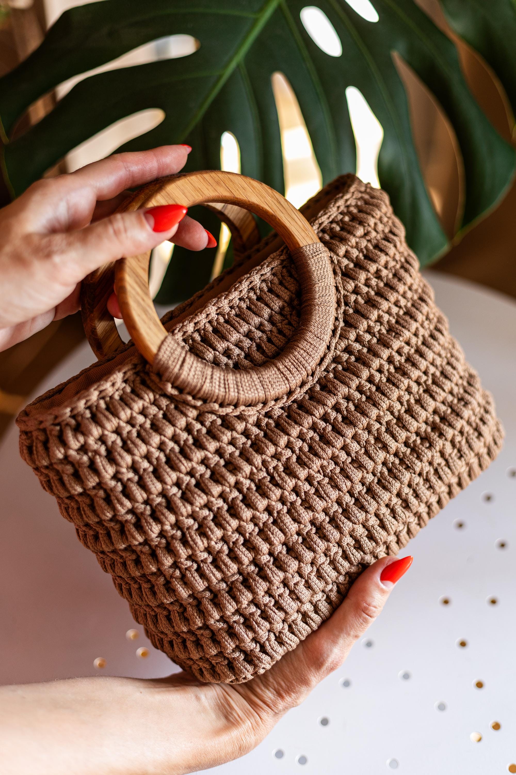 Crochet Bag Pattern, Basket Purse Pattern PDF & Video in English