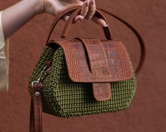 Crochet Bag Pattern PDF, Kylie Crossbody Bag, Crochet Purse Woman Bag, English Video Tutorial