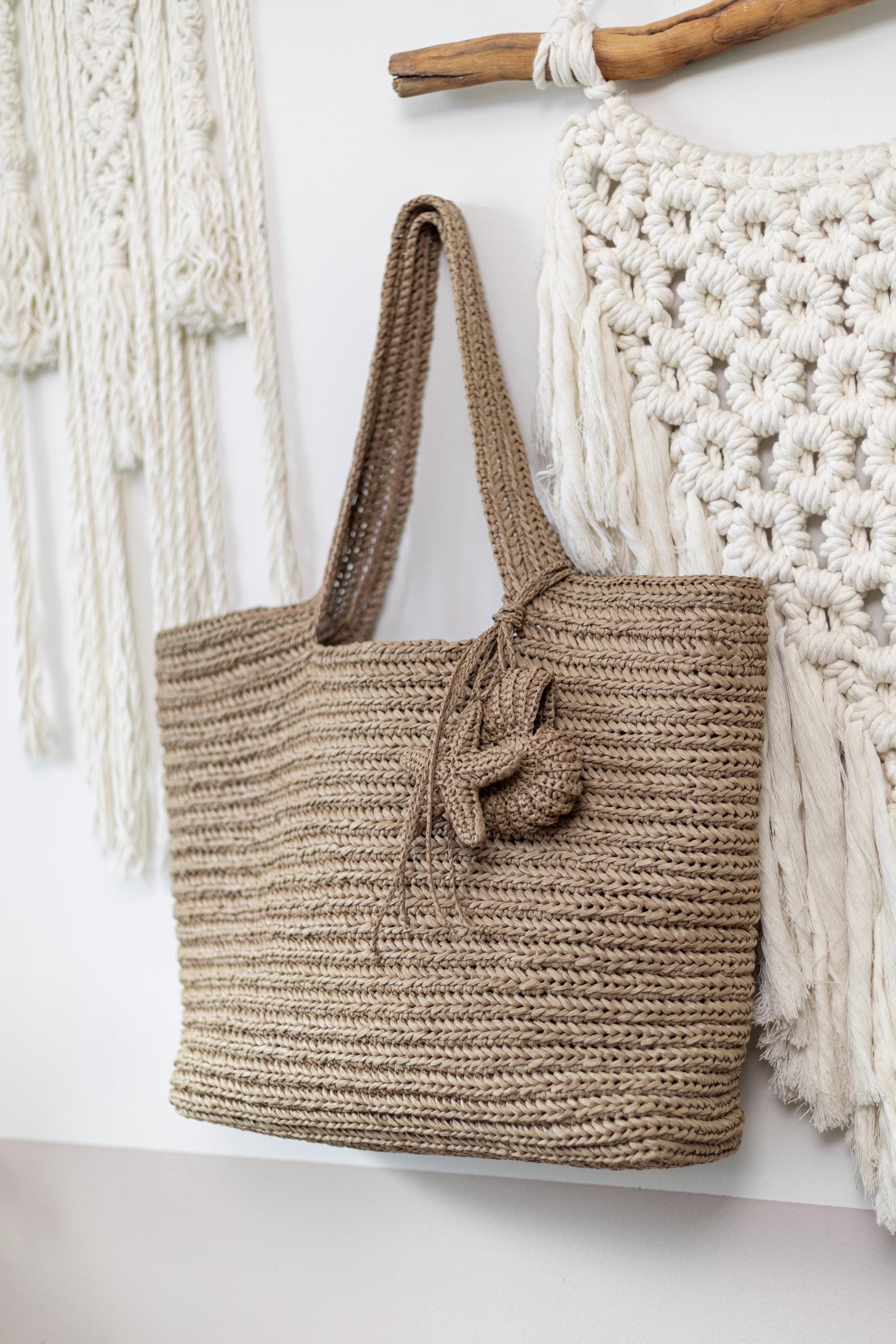 Raffia Beach Tote Crochet Pattern PDF | Safo Summer Bag Tutorial | Easy ...