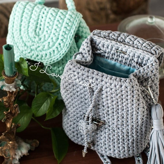 Diy crochet backpack sale